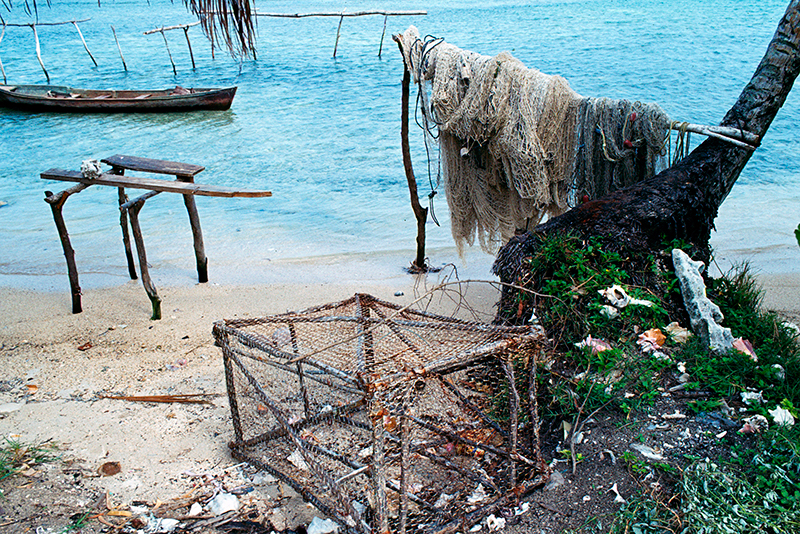 Native Fishing Gear Trapings, Cayos Cochinos, Honduras