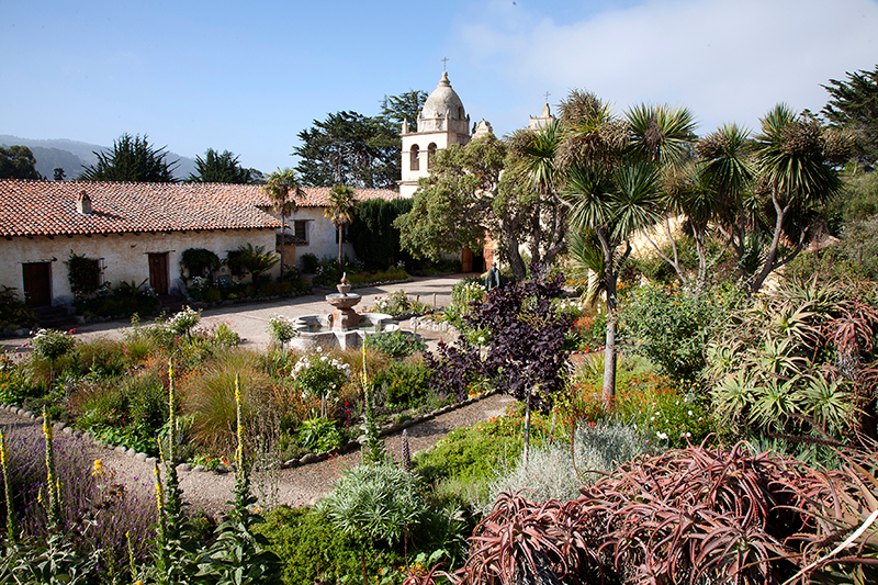 Grounds of San Carlos Borromeo de Carmelo Mission, California