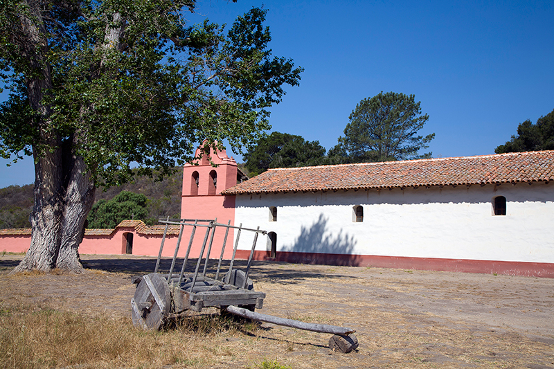 Mission La Purisma Concepcion, Donkey Cart, California